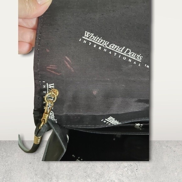 Whiting & Davis Black Metal Mesh Crossbody Evening Bag Convertible Clutch 8.5x6 - Picture 6 of 9